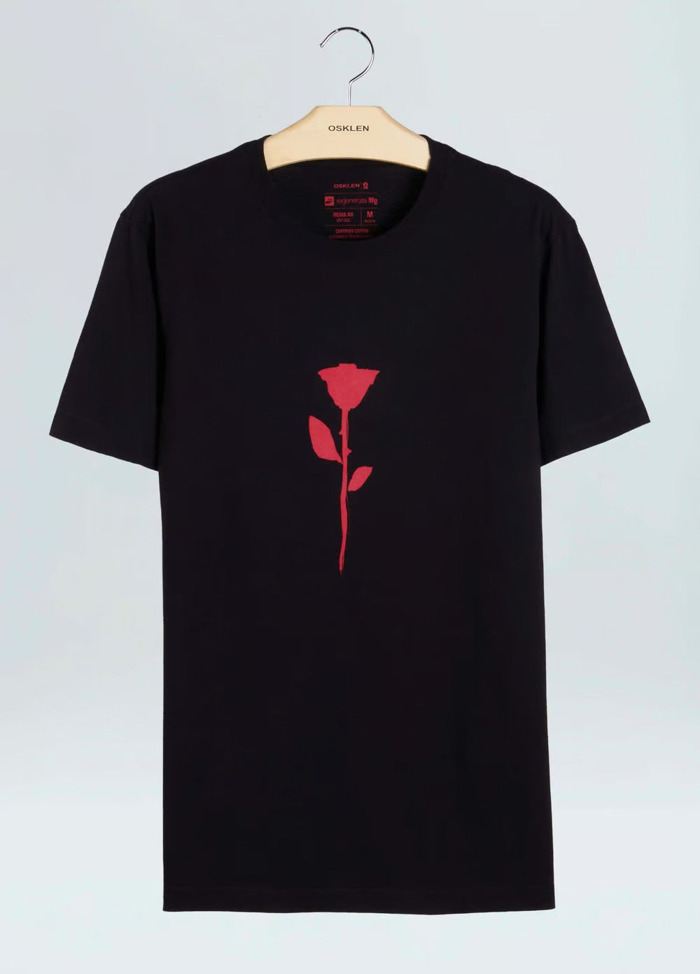 T-SHIRT OSKLEN VINTAGE ROSE INK