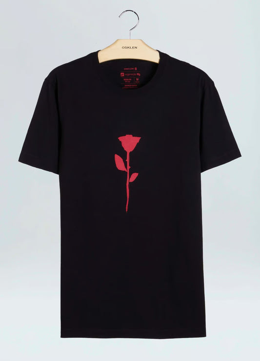 T-SHIRT OSKLEN VINTAGE ROSE INK